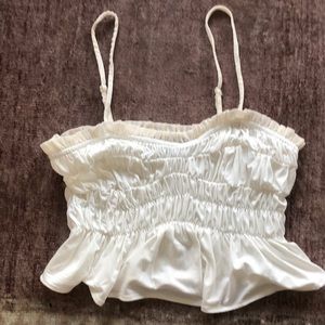 Anthropologie Sunday in Brooklyn Smocked Ruffle Tank XS